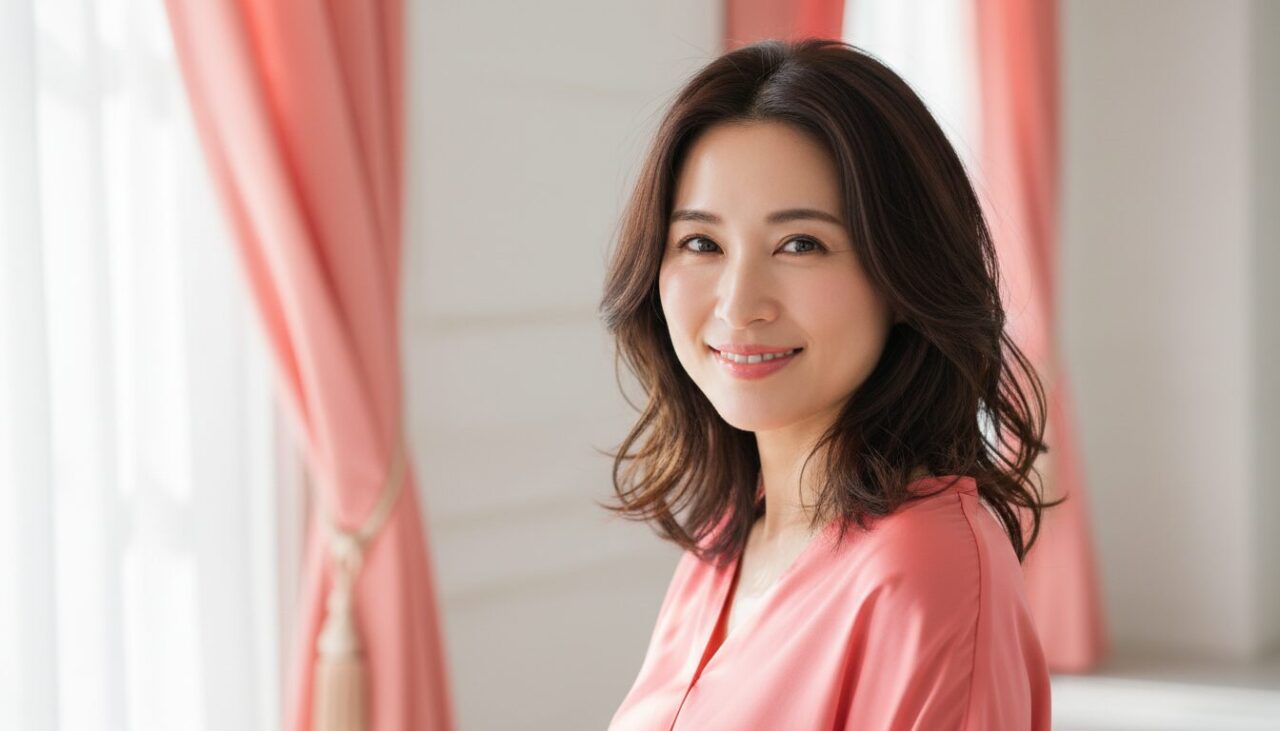 スキンケアルーティンのフラットレイ