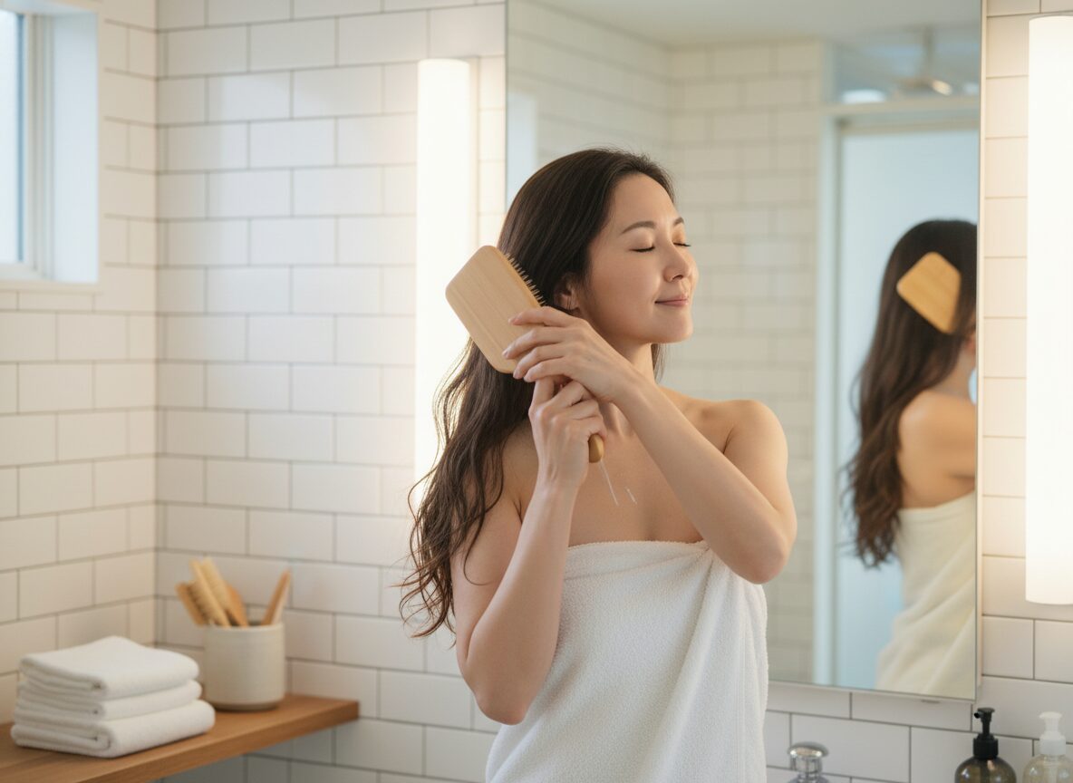 シャンプー前のブラッシング 30代ヘアケア