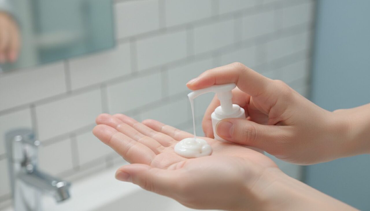 クレンジングミルクのテクスチャー