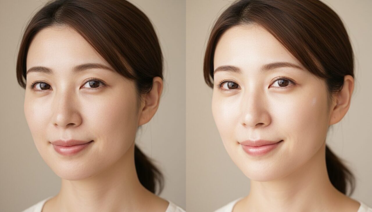 透明感の変化イメージ